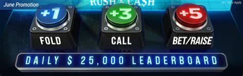 Rush & Cash Daily $25,000 Leaderboard .